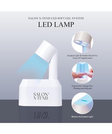 KISS Salon X-tend Starter Kit Press On-Nails Nail Glue included Pure Light White Medium Size Oval Shape 36 Ct. - Buy Online on GoSupps.com