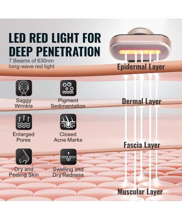VEVOR Red Light Therapy Wand for Face & Neck - 3-in-1 LED Device with Heating & Vibrating Massage for Youthful Skin - Portable Beauty Wand for International Shipping - Buy Online on GoSupps.com