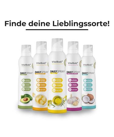 Vitalbodyplus DailySpray 800 Portions | 2 kcal Non-Stick Cooking Spray for Roasting Grilling & Baking | Ideal for Weight Loss | Certified Rapeseed Oil - Buy Online on GoSupps.com