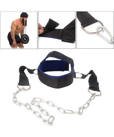 Visaman Fitness Neck Head Harness with Adjustable Chain - Improve Muscle Strength with Neck Training Weight Lifting Strength Trainer - Buy Online on GoSupps.com