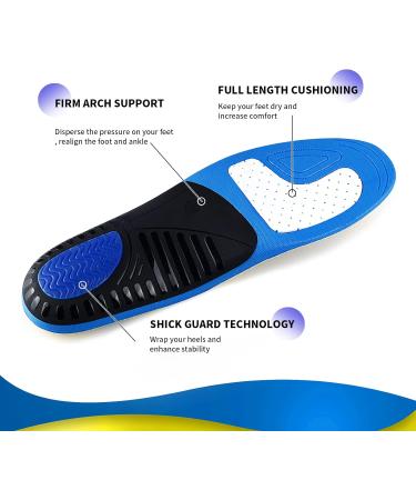 Orthopedic Heel Spur Shoe Inserts for Flat Feet & Plantar Fasciitis - XS Yellow Insoles for Men & Women (35-38) - Buy Online on GoSupps.com