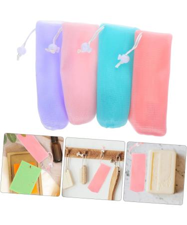 WOONEKY 8pcs Soap Foaming Net Soap Bags Foaming Bath Pouch Convenient Soap Bag Soap Pouch Spa Exfoliator Pe - Buy Online on GoSupps.com