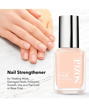 Sozge Nail Strengthener & Growth Treatment Cream - Hard as Hoof Formula for Damaged, Thin & Weak Nails 0.5 oz - Buy Online on GoSupps.com