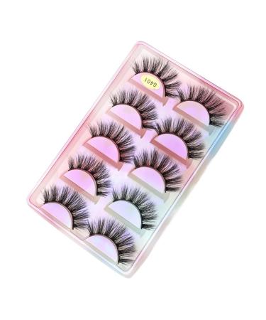 UAMOU 10 Styles 2/5/10/20/30/50/100 Boxes 3D Mink Lashes 5 Pairs Natural Individual Mink False Eye Lashes Make Up Kit Cilios Cheerfully (Color : G401 Size : 50 BOXES (250 pairs))