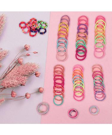 Baset sual 100-Pack Girls Hair Cables & 10-Pack Colored Elastic Hair Ties - Ponytail Ropes for Kids & Women - Buy Online on GoSupps.com