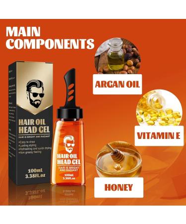 2 in 1 Hair Wax Gel With Comb Men Hair Setting Gel with Dip Comb Long Lasting Lightweight Hair Styling Gel for Men (1PC) - Buy Online on GoSupps.com