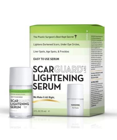 Scarguard Lightening Serum | Skin Brightening Formula for Darkened Scars, Age Spots, Under-Eye Circles, Freckles & Hyper-Pigmentation | 0.5 fl oz