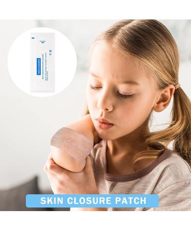 Timgle 60 Skin Closure Strips - 1/4 x 4 Inch Adhesive Strips for Cuts & Sutures - 12 Packs of 5 | International Shipping Available - Buy Online on GoSupps.com