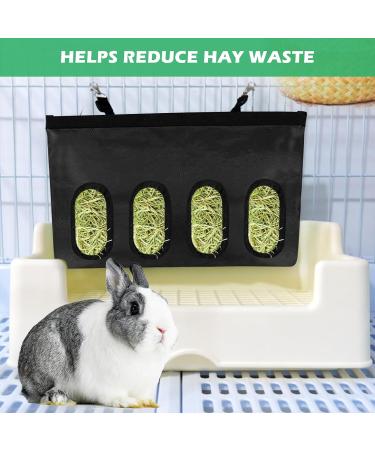 Rabbit Hay Feeder Bag 2 Pcs Rabbit Hay Feed Bag Guinea Pig Hay Feeder Storage Hay Feeder Hanging Bag Hanging Feeding Hay with 4 Holes Small Animals Hay Feeder Bag for Rabbit Guinea Pig Hamster - Buy Online on GoSupps.com
