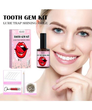 Premium Tooth Jewelry Set: DIY Tartar Gemstone Kit with Glue | Unique Tooth Stone Decor for Sparkling Smiles - Buy Online on GoSupps.com