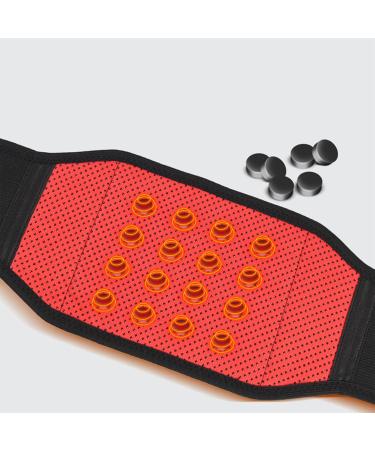 Self-Heating Waist Belt for Back Pain Relief - Thermal Magnetic Therapy Lumbar Support with Tourmaline & Gauss Magnets (Large - Buy Online on GoSupps.com