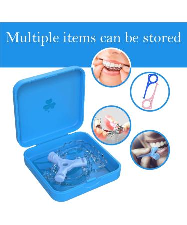 Buy Blue Dento Box - 4-Piece Orthodontic & Bite Splint Box for Night Guards | International Shipping Available - Buy Online on GoSupps.com