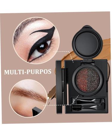 Joygoodta_C89_5521652 Cream Eyeliner Eyebrow with Stamp 2 in 1 DoubleHeaded Eyeliner Stencil Eyebrow Stamp Double Color Waterproof Stain Proof Makeup for Women - Buy Online on GoSupps.com