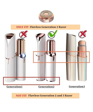 Facial Hair Remover Replacement Heads Gen 2 - Painless & Smooth for Women | Flawless Tool As Seen on TV - 4 Gold - Buy Online on GoSupps.com