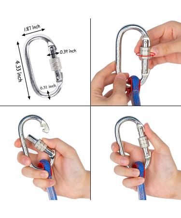 EMEKIAN 10mm/12mm Climbing Rope with Non-Slip Gloves | Outdoor & Indoor Workout | Static Rock & Ice Climbing Equipment | Fire Safety Rescue Rope | Black - Buy Online on GoSupps.com