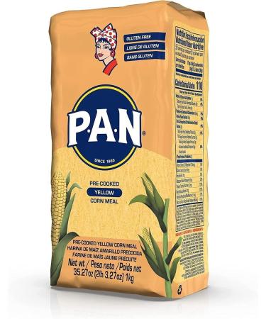 Harina PAN Pre-Cooked Yellow Maize Meal - 1kg (Pack of 2) - Buy Online on GoSupps.com