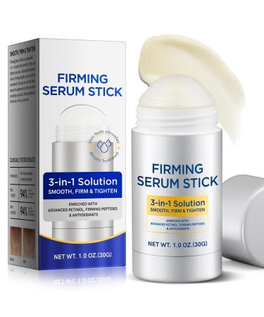 Advanced Retinol Firming Serum Stick for Tightening & Firming Wrinkles Laugh Lines Neck & Face & Chest Enchanced Hydrating & Anti-Aging Serum Hypoallergenic & Safe for All Skin Types 1 Oz 1 Fl Oz (Pack of 1)