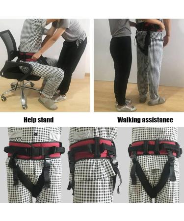Transfer Belt with Handles & Leg Loops - Safe Aide Patient Care Walking Sling (L) | International Shipping Available - Buy Online on GoSupps.com