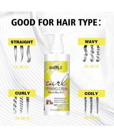 Curl Defining Cream for Curly Hair | Hair-Smoothing Anti-Frizz Cream | Wavy Hair Products - Buy Online on GoSupps.com
