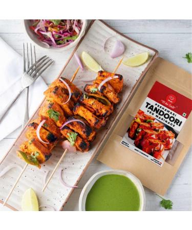 EL The Cook Tandoori Veg Marinade | Smoky & Spicy Indian Spice Seasoning Paste/Rub for Paneer/Vegetable Grill/BBQ | Simply coat and Cook | Vegetarian Gluten Free | 1.7oz 5 Pack Tandoori Vegetarian - Buy Online on GoSupps.com