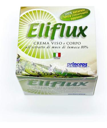  farmaflor Eliflux Face and Body Cream with Snail Mucus Extract - 50 ml 80% Snail Mucus Extract (Snail Secretion Filtrate) and Nutrient Regenerating Extract - Buy Online on GoSupps.com