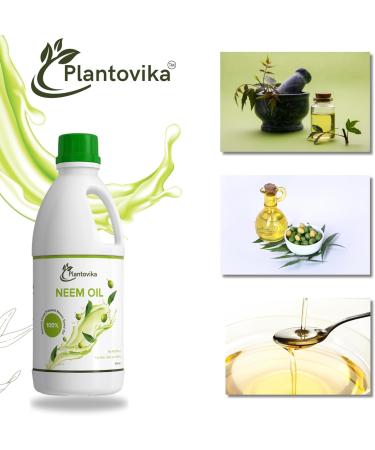100% Pure Neem Oil (16 oz) - Cold Pressed for Skin Hair Body Plants & Dogs | International Shipping - Buy Online on GoSupps.com