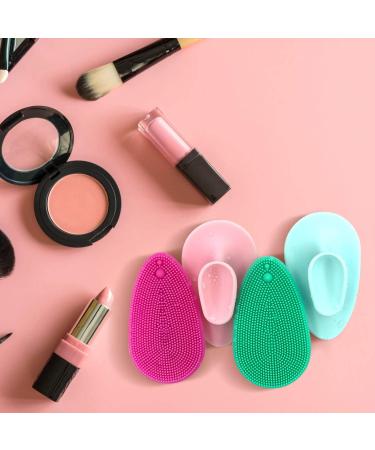 MARY LAVENDER Silicone Face Scrubber 4 Pack - Gentle Exfoliating Cleansing Brush for Blackhead Removal and Massaging - Suitable for All Skin Types - Buy Online on GoSupps.com