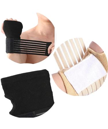 Care Wrist Band - Adjustable Compression Strap for Sports & Exercise | Breathable Elastic Support Sleeve for Men & Women - Velcro Design (Black - Buy Online on GoSupps.com