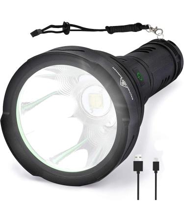 Lyting USB Rechargeable 150000 Lumens Super Bright Flashlight | 5 Modes, IPX7 Waterproof | Powerful Flash Light for Emergencies & Camping - Black - Buy Online on GoSupps.com