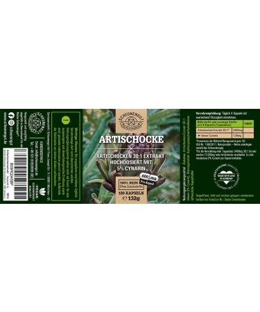 ARTALCHOCKING Extract 2400mg - 30:1 Artichoke Capsules | High Dose 72000mg & Vegan | Laboratory Tested - Buy Online on GoSupps.com