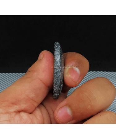 Hematite Oval Cabochon Pocket Stone for Anxiety Relief - Natural Crystal Thumb Worry Rubbing Stone - Buy Online on GoSupps.com