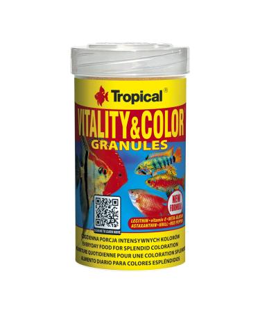 Vitality&Color GRANULES 100ml / 55g - Color Enhancing and Revitalizing Granulated Fish Food for Daily Use