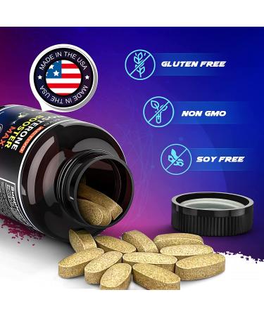 Testosterone Booster for Men  Natural Muscle Builder  Workout Supplement-60 Caplets - Buy Online on GoSupps.com