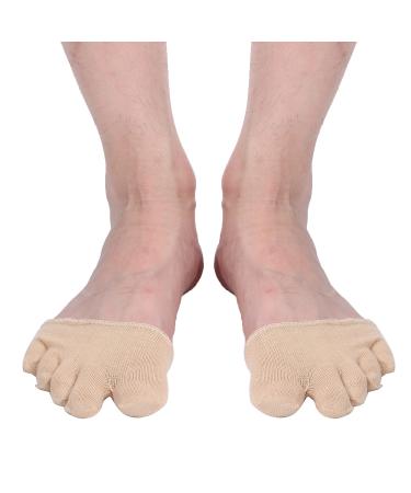 Open Five  Toes Half Socks Toe Separating Heelless Socks Breathable Sweat  Absorbent Relief Foot Pain Forefoot Pads(All Fingers)
