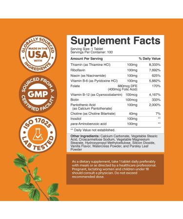 Bundle of Complete Eye Health Supplement for Adults for Vision Dry Eyes Pressure and Blue Light Protection and Vitamin B Complex Adult Multivitamin for Immune Support Mood Boost and Memory Supplement - Buy Online on GoSupps.com