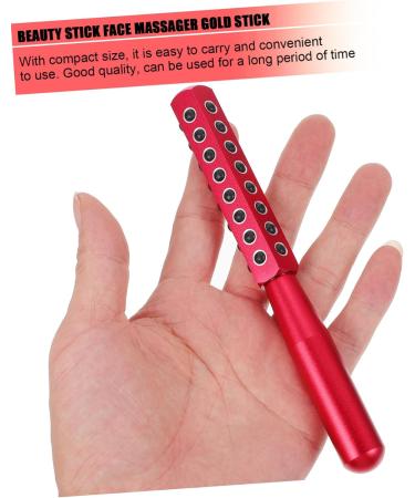 Healeved 1pc Face Firming Machine Facial Roller Eye Mini Face Roller Pink Business Card Holder Face Massager Facial Beauty Massager Face Lift Tool Ipl Red Aluminum Alloy 16.5X2cm Red - Buy Online on GoSupps.com