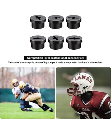 LUAATT Bladder Valve Screws 6 PCE Threaded Valve Retainer Caps for Riddell Speedflex Football Helmets Accessories - Buy Online on GoSupps.com