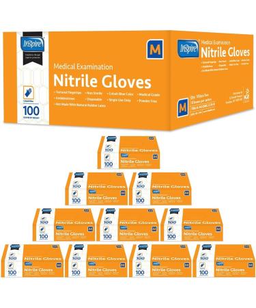 Inspire Nitrile Exam Gloves - Cobalt Blue, Latex-Free, Small | Pack of 1000 - Buy Online on GoSupps.com