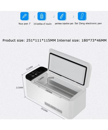 Mini Refrigerator Portable Insulin Refrigerator Portable Medicine Refrigerator Refrigerated Box -2-20 Charging Constant Temperature LCD Display Screen 2*battery - Buy Online on GoSupps.com