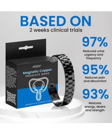 Buy Biancat ProstaPower Magnetic Copper Band | AEXZR & Oveallgo Prostate Bands for Men & Women - Black & Gold - International Shipping Available - Buy Online on GoSupps.com