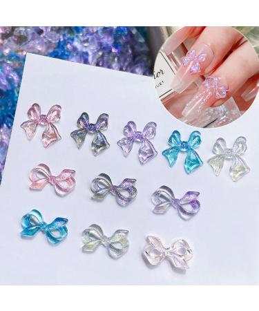 FEIlei 3D Decor Nail Jewelry Elegant Resin Flower Design DIY Bows Wedding Nail Charms - Buy Online on GoSupps.com