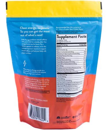 Energy Supplement Powder | Focus & Mental Clarity | Slow-Absorbing Natural Caffeine | Jitter-Free Energy | Vitamins B12 & C | NSF Certified | Lemonade Flavor | 15 Sticks - International Shipping Available - Buy Online on GoSupps.com