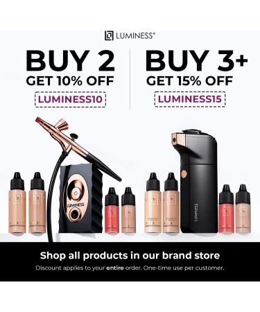 LUMINESS Aerocleanse Facial & Body Cleansing Brush - Air Powered Sonic Tool for Makeup & Impurity Removal - Water-Resistant Gentle on Sensitive Skin - Berry Metallic - Buy Online on GoSupps.com
