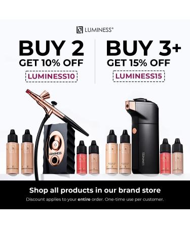 Luminess Breeze Duo Tanning Airbrush System - Medium Tan Self Tanner Kit with Breeze Device Makeup Stylus and Sunless Tanning Solution for a Flawless Long-Lasting Tan - International Shipping Available - Buy Online on GoSupps.com