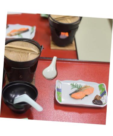 2pcs Caviar Spoon Ceramics Dessert Food 10x6cm Assorted Color - Buy Online on GoSupps.com