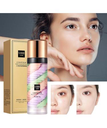 Makeup primer kleurcorrector Step TriColor Contours Isolation Cream Face Makeup Primer Base Isolation Cream Invisible Pore Moisturizing Concealer Foundation Limitoll - Buy Online on GoSupps.com