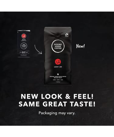 Kicking Horse Coffee Smart Ass Medium Roast Whole Bean 1 lb & Lucky Jim Medium Roast Whole Bean 1 lb - Certified Organic Fairtrade Kosher Coffee 454 g (Pack of 1) - Buy Online on GoSupps.com