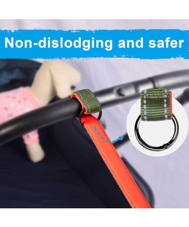 Petbonus Short Dog Leash - Adjustable Safety Bracelet with Reflective Seams & Soft Padded Handle for Roller Leashes - Khaki Green - Extra Safety for Strollers - Buy Online on GoSupps.com