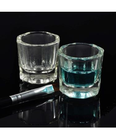 Glamified Dappen Dish Bowl Set + Eyebrow Tint Brush | Acrylic Nail Art Equipment - Buy Online on GoSupps.com