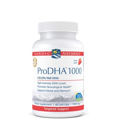 Nordic Naturals ProDHA 1000 Strawberry 1000 mg 60 Softgels